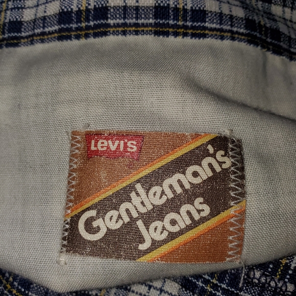 Levi's Gentleman's Jeans 1970s plaid altered pants (*with flaws) - Picture 2 of 12